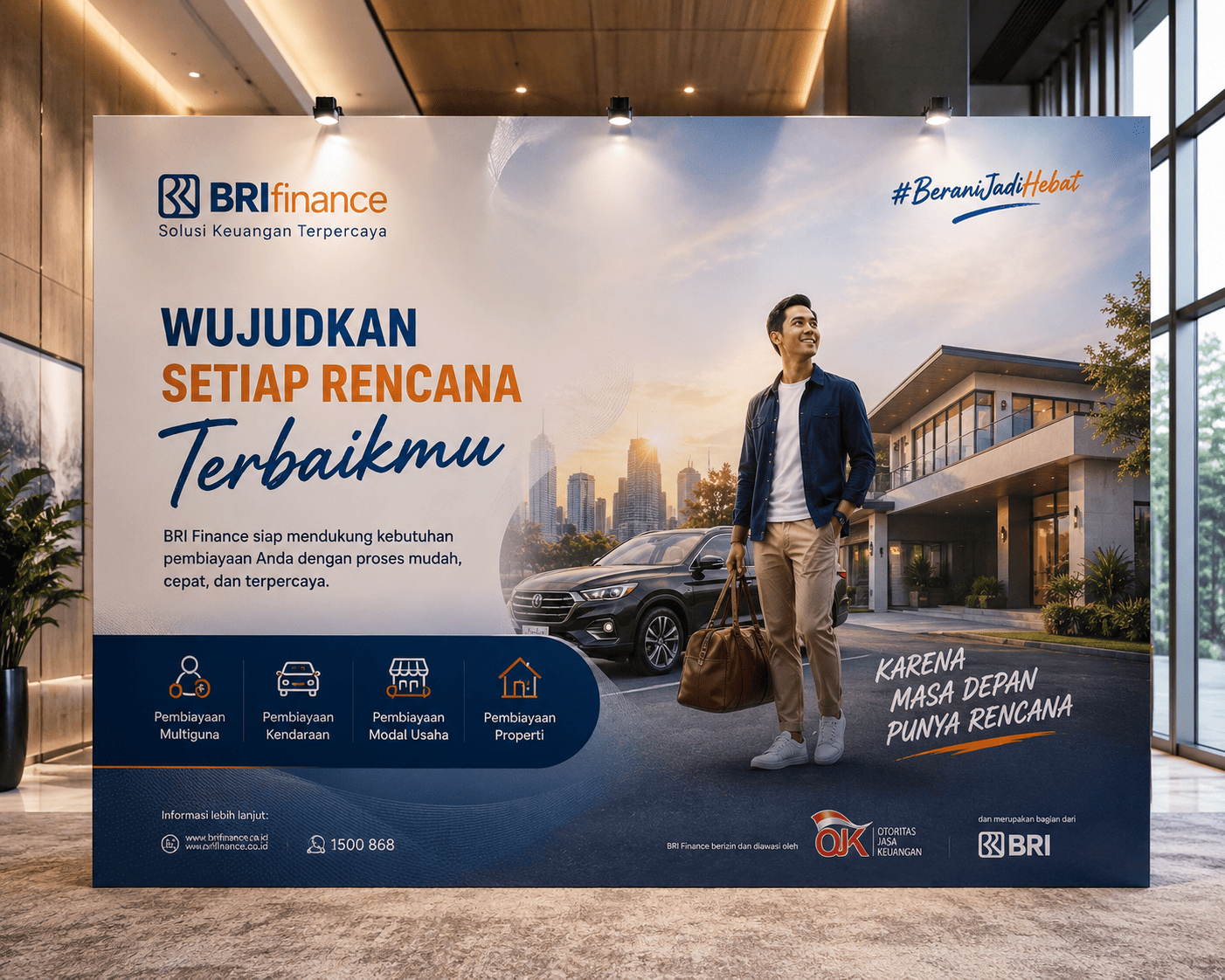 Jasa pembuatan backdrop acara resmi dan perusahaan