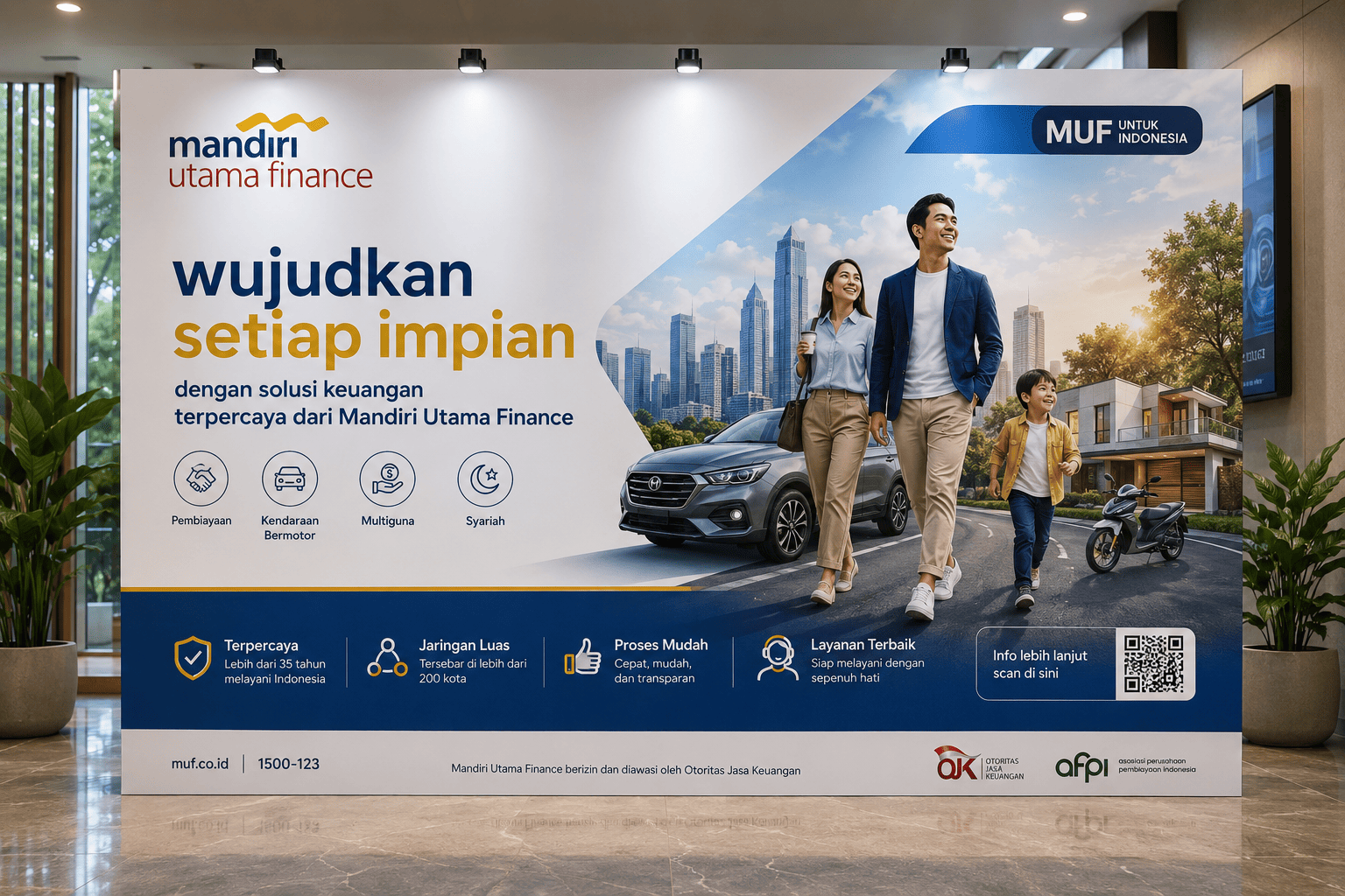 Jasa backdrop promosi untuk branding usaha