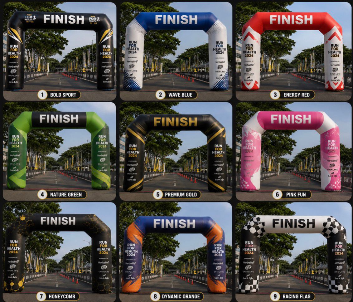 Balon gate event olahraga start finish custom