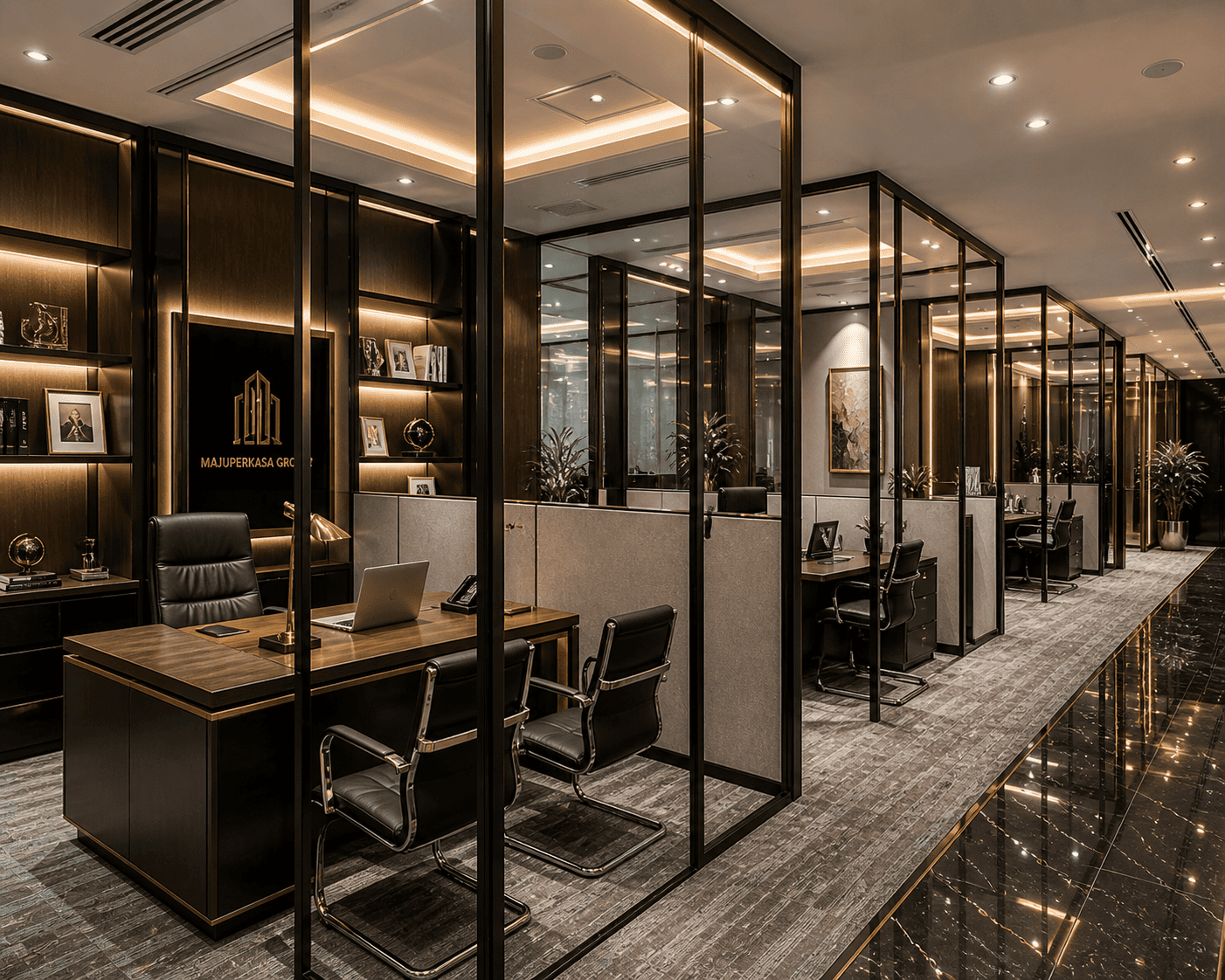 Jasa pembuatan sekat kantor modern minimalis