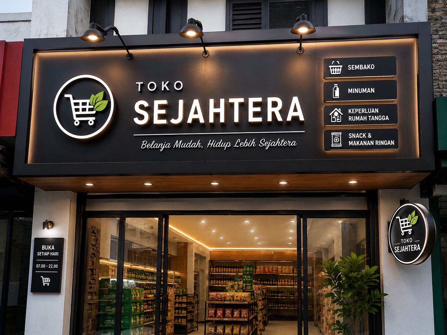 Jasa signage toko custom profesional